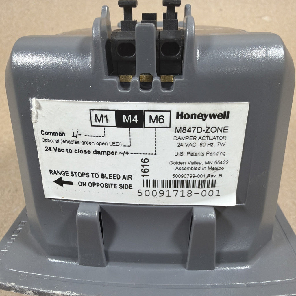 TESTED🔥 Honeywell M847D-Zone Damper Actuator 24V