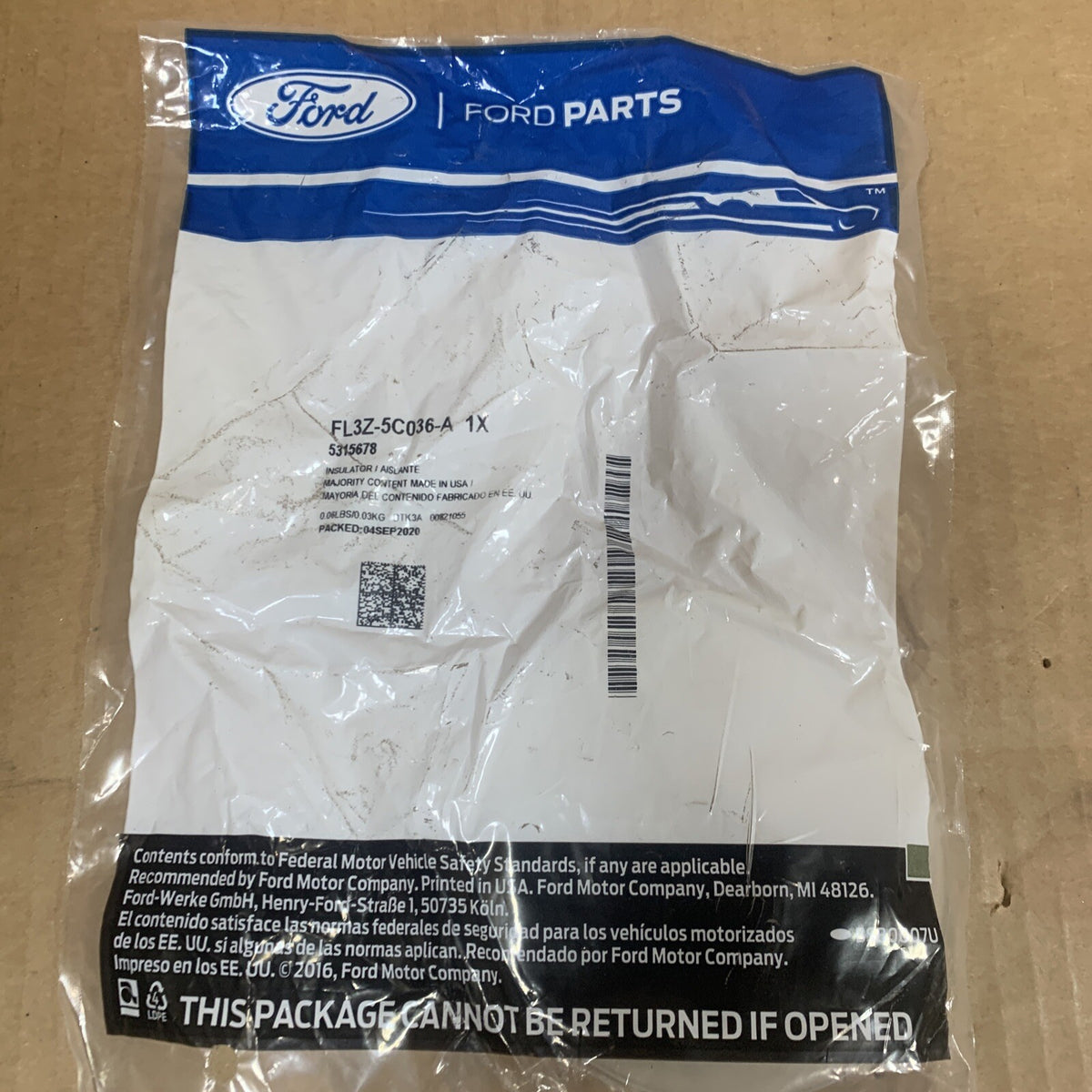 GENIUNE Ford OEM FL3Z-5C036-A Insulator 15-18 F-150 Side Panel-Pick Up Box-Mount