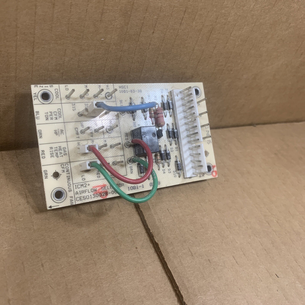 TESTED!!  Carrier Bryant Airflow Sensor Board 1081-83-3G CES0130028-00  1081-1