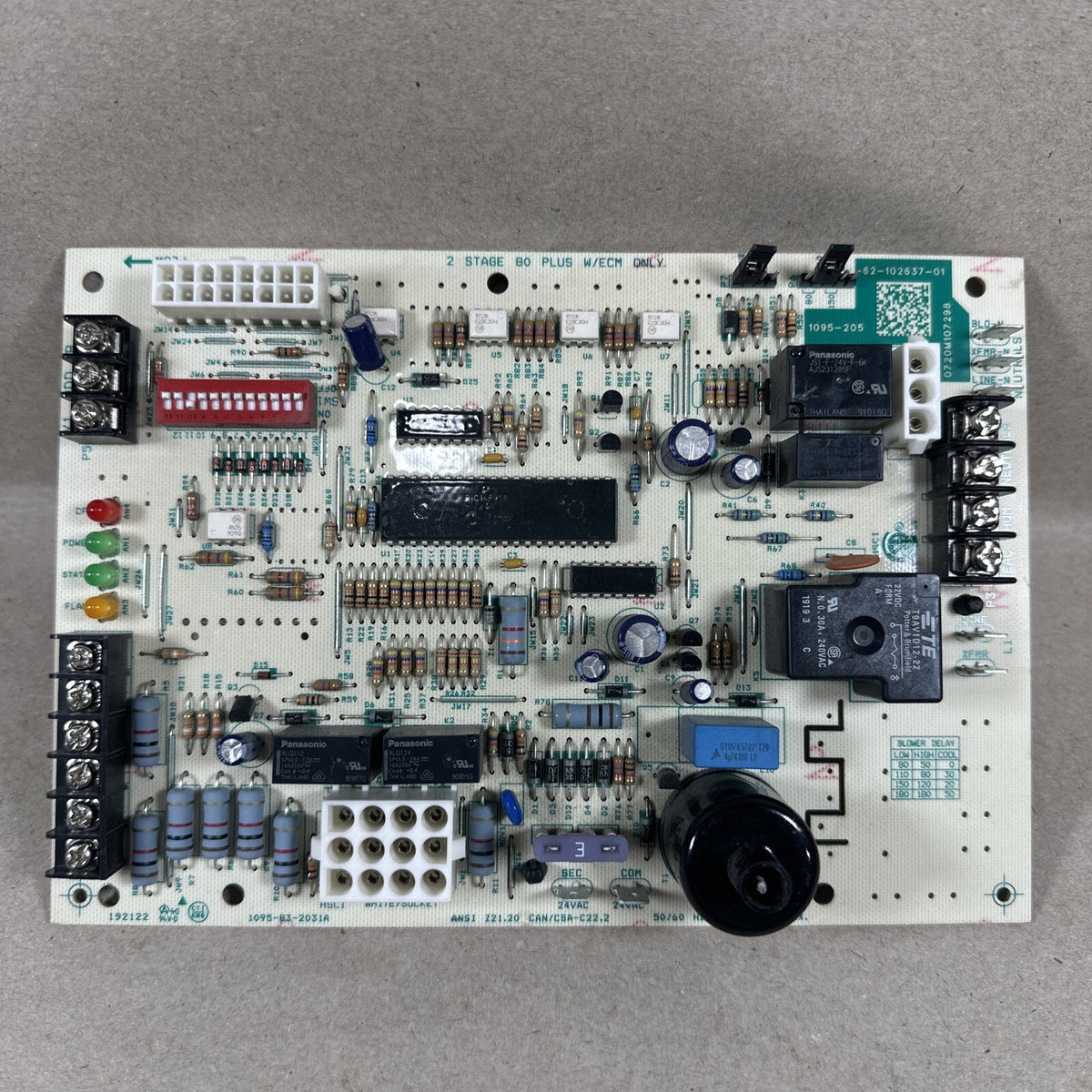 Rheem 1095-83-2031A  Furnace Control Board 62-102637-01  1095-205. (B323)