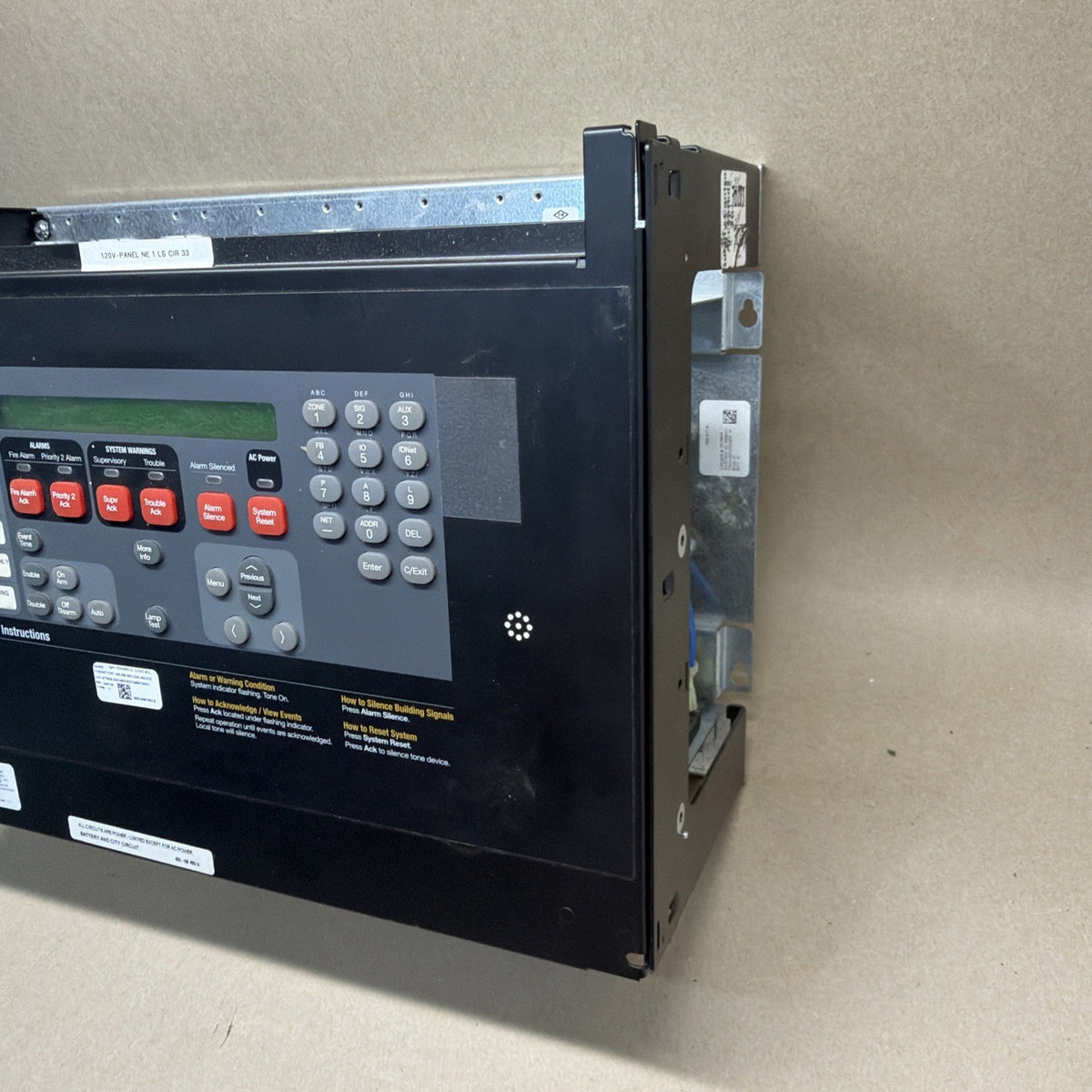 TESTED✅ Simplex 742-830 Master Operator Interface for 4100U/ES Panel 4100-9111