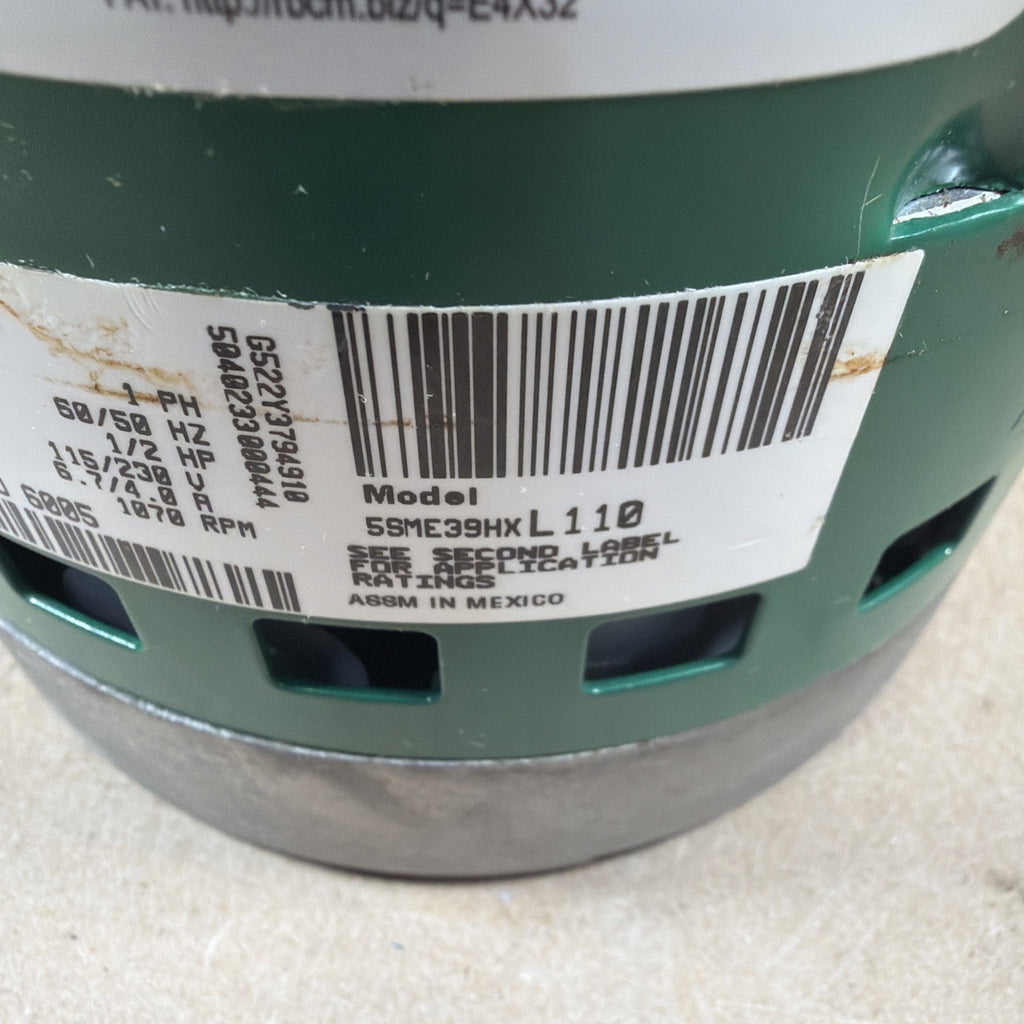 TESTED!! Genteq Evergreen 5SME39HXL110 1/2HP 115/230V ECM Blower Motor GX03