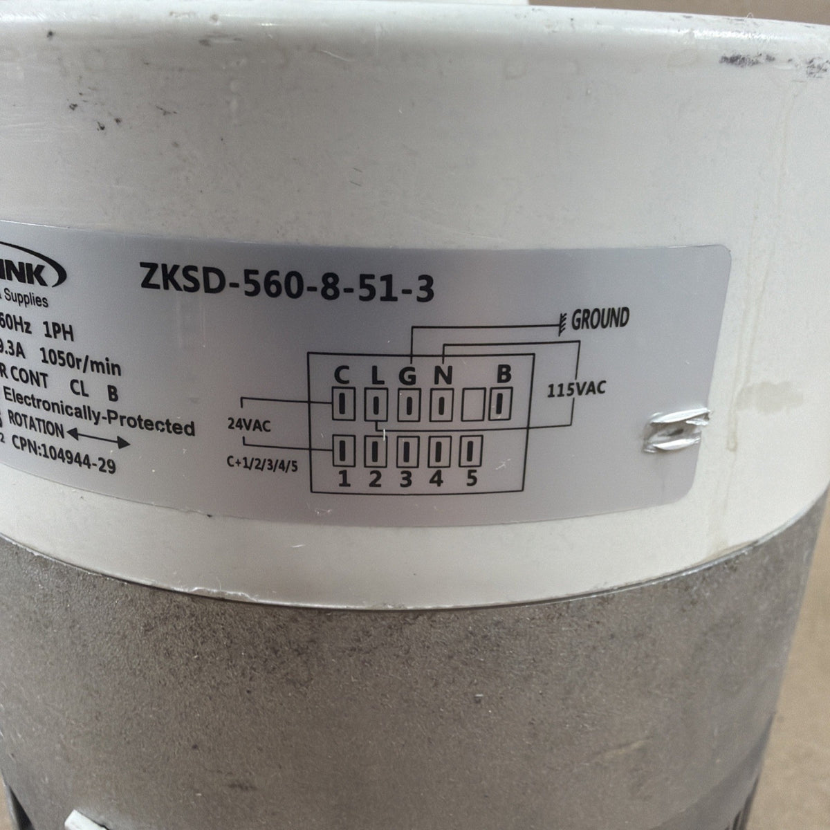 TESTED🔥 InterLink ZKSD-560-8-51-3 Furnace Blower Motor 104944-29