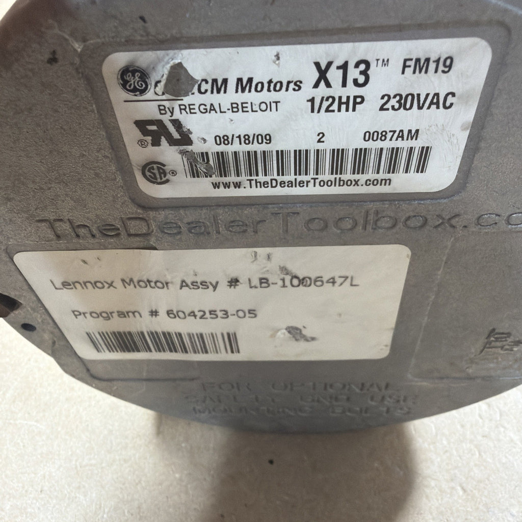 TESTED🔥 GE Genteq ECM X13 1/2 HP Blower Motor 5SME39HXL015A 430483 FM19