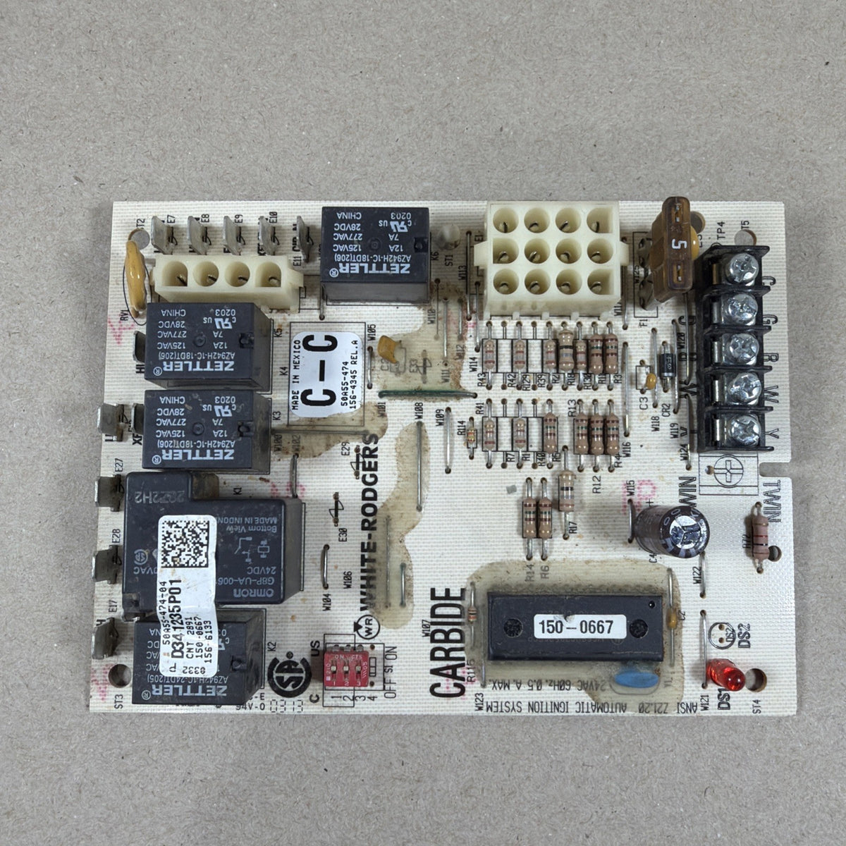 TESTED✅. Furnace Control Circuit Board 50A55-474-04 D341235P01 White-Rodgers