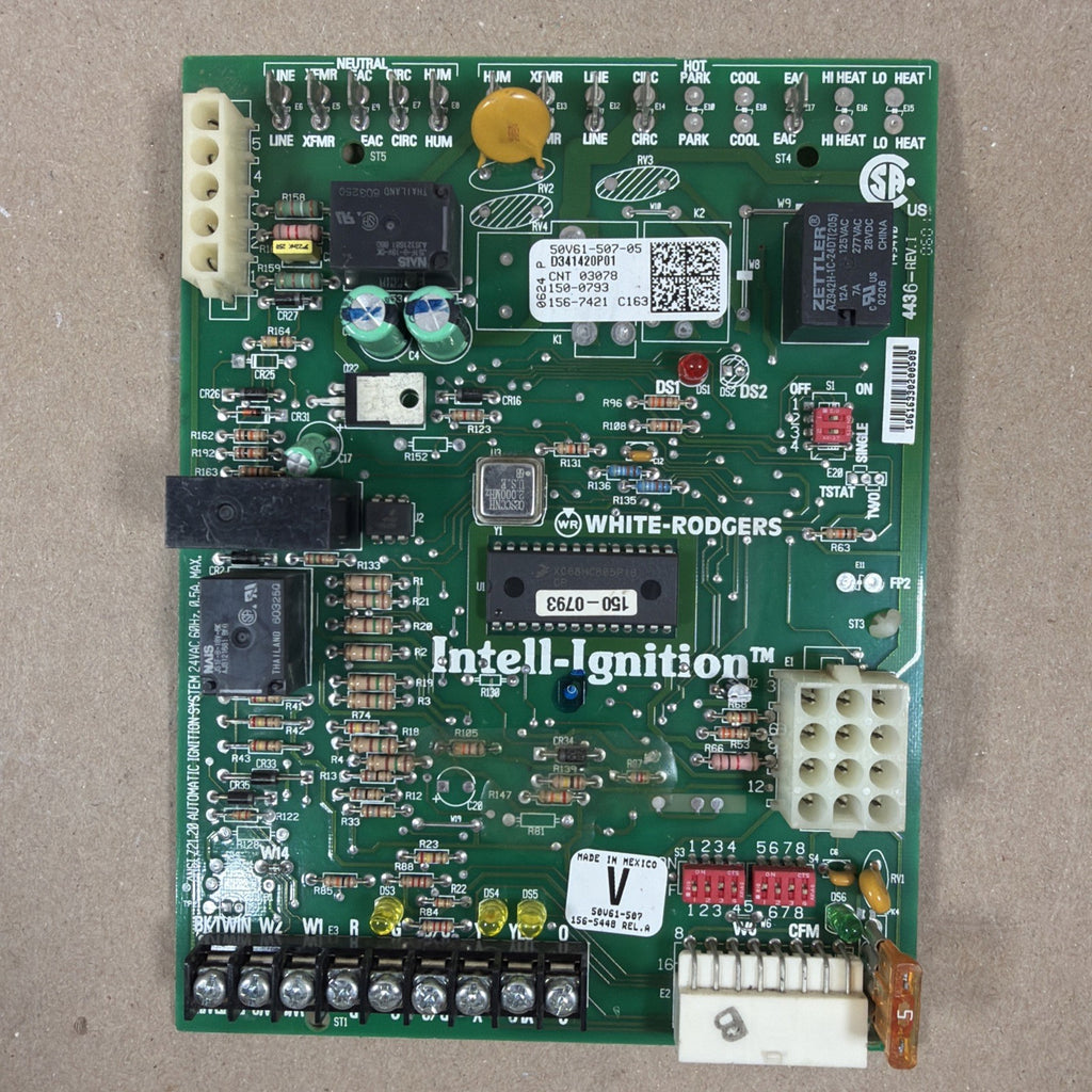 TESTED🔥 50V61-507-05 TRANE White Rodgers Furnace Control Board D341420P01