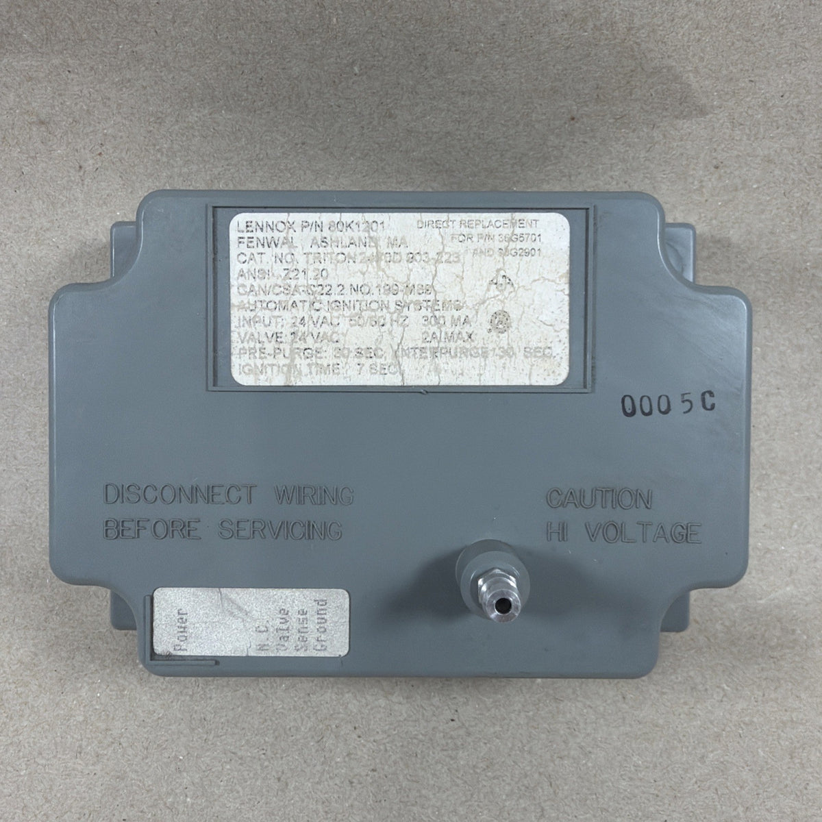🔥🔥 LENNOX 80K1201 Ignition Control Module FENWAL 35-605903-223 36G5701 (N12)