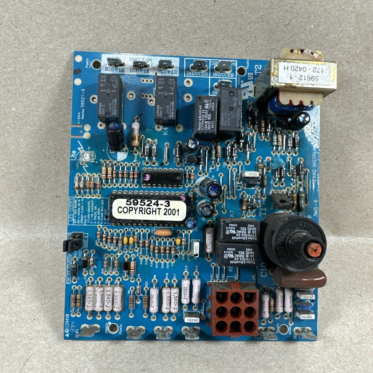 CNT 03456 / 59612-1  / X13650873010 Control Circuit Board HVAC.  59524-3. (E51)