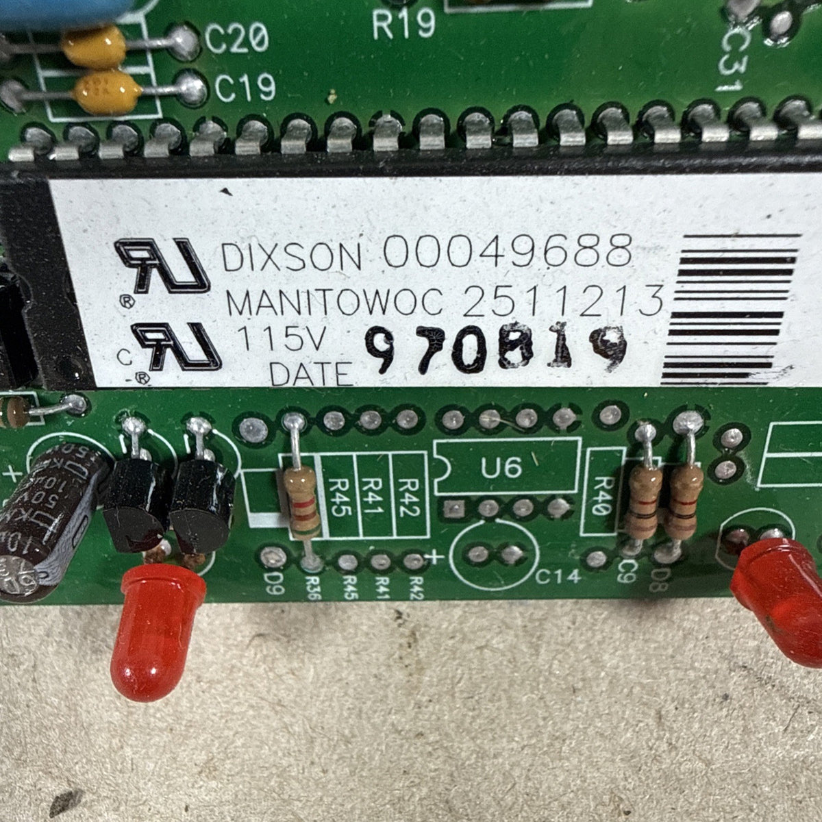 TESTED🔥🔥. Manitowoc 2511213 Dixson. Ice Machine Control Circuit Board (C4)