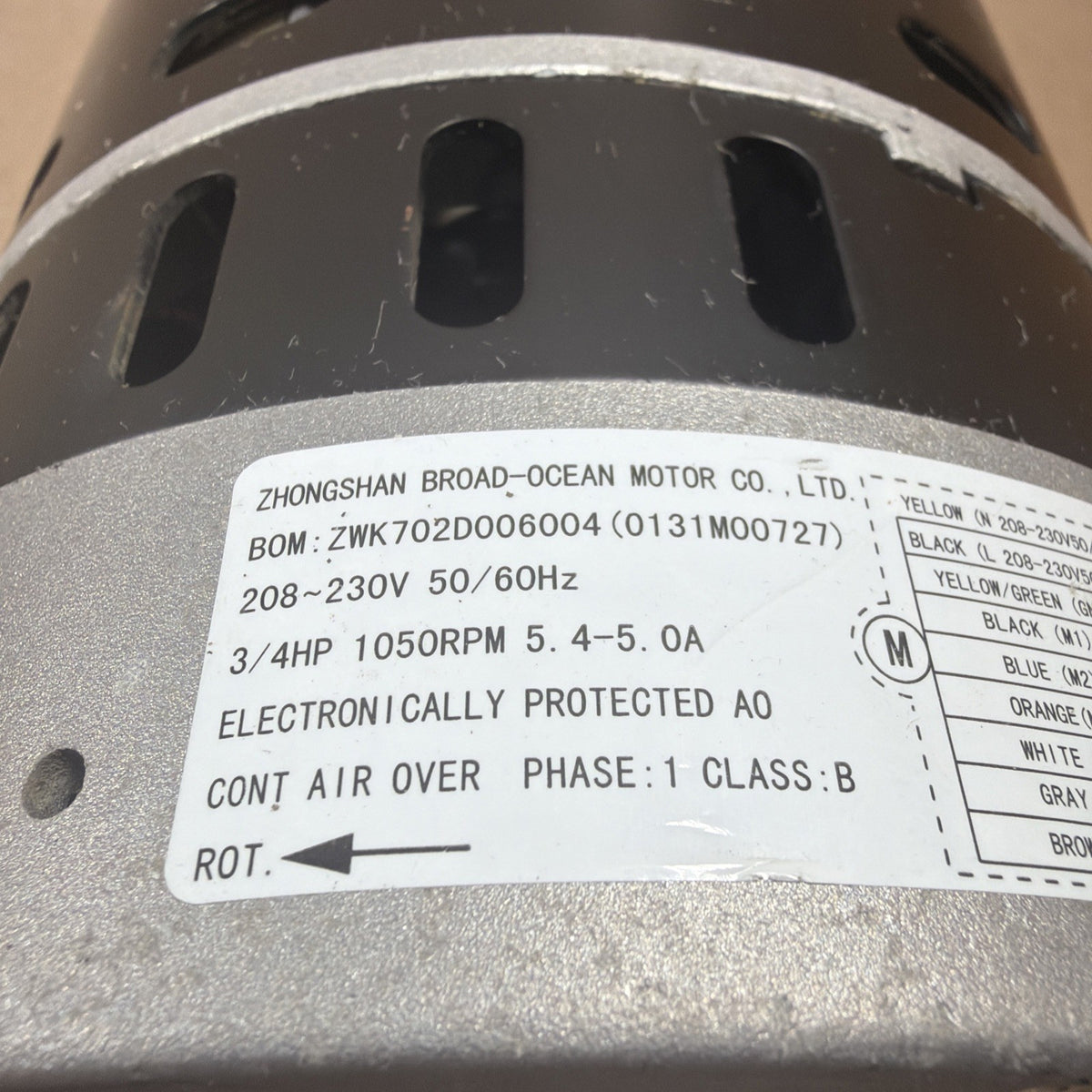 TESTED🔥 BROAD-OCEAN ZWK702D006053  ECM Module.  KMSAH012C109 120V  3/4HP