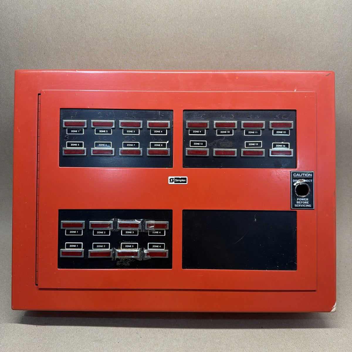 Simplex vintage fire alarm panel 4308    1974 Year