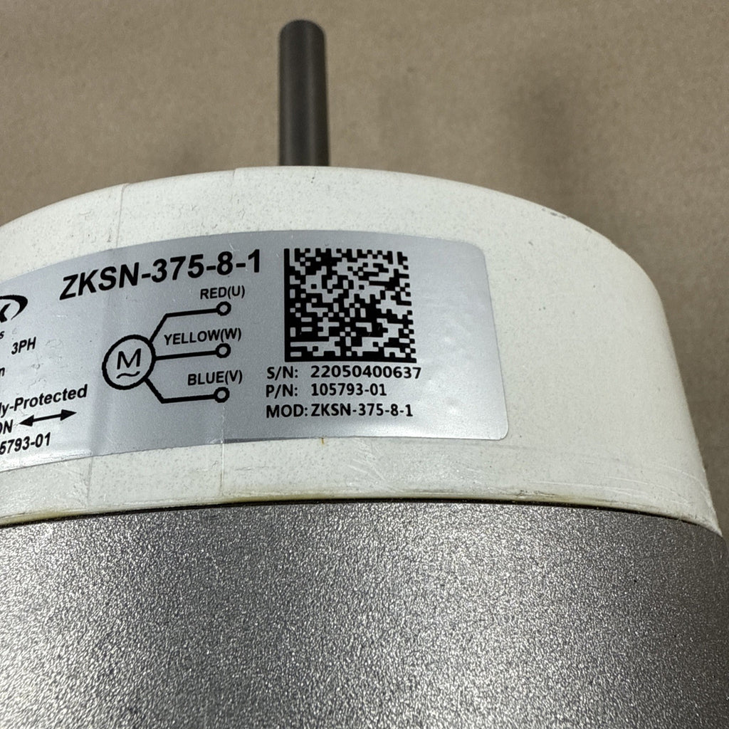 InterLink ZKSN-375-8-1 Programmable Blower Motor 208-230VAC 1/2HP 105793-01 MT27