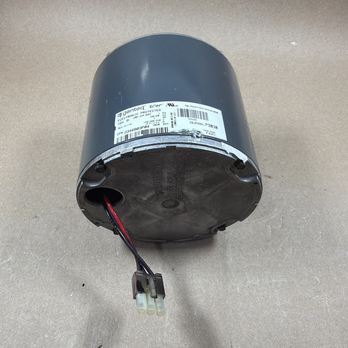 🔥 Genteq Eon JN01 5SJA39NLP3030 Program Blower Motor 1HP 120/240V D346803P04