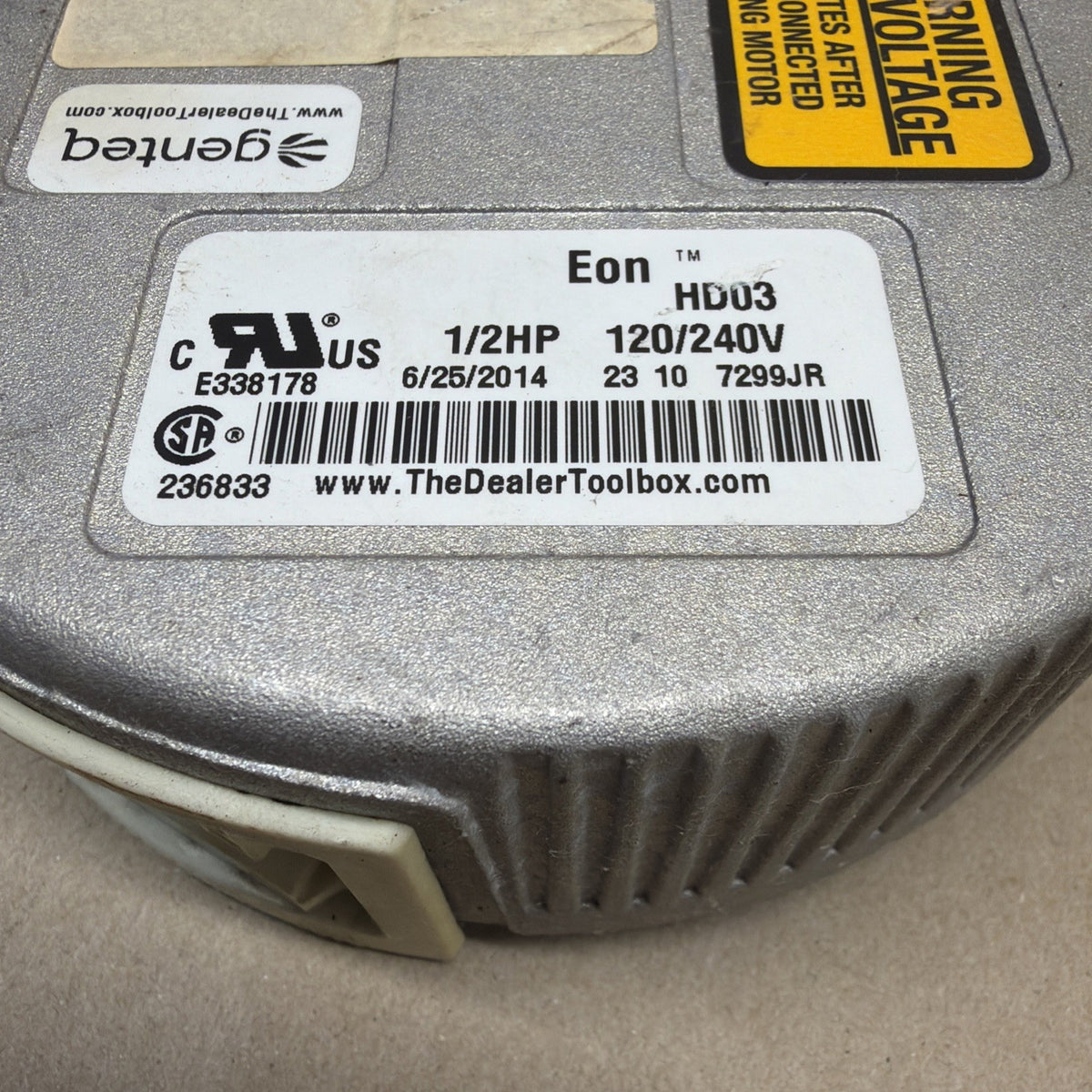 TESTED✅  Genteq EON Motor  Module  120/240V 1186619 CCW. HD03 1/2 HP