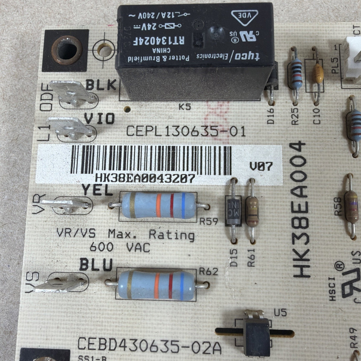 🔥🔥 Carrier Furnace Control Circuit Board CEBD430635-02A CEPL130635-01 (T7)