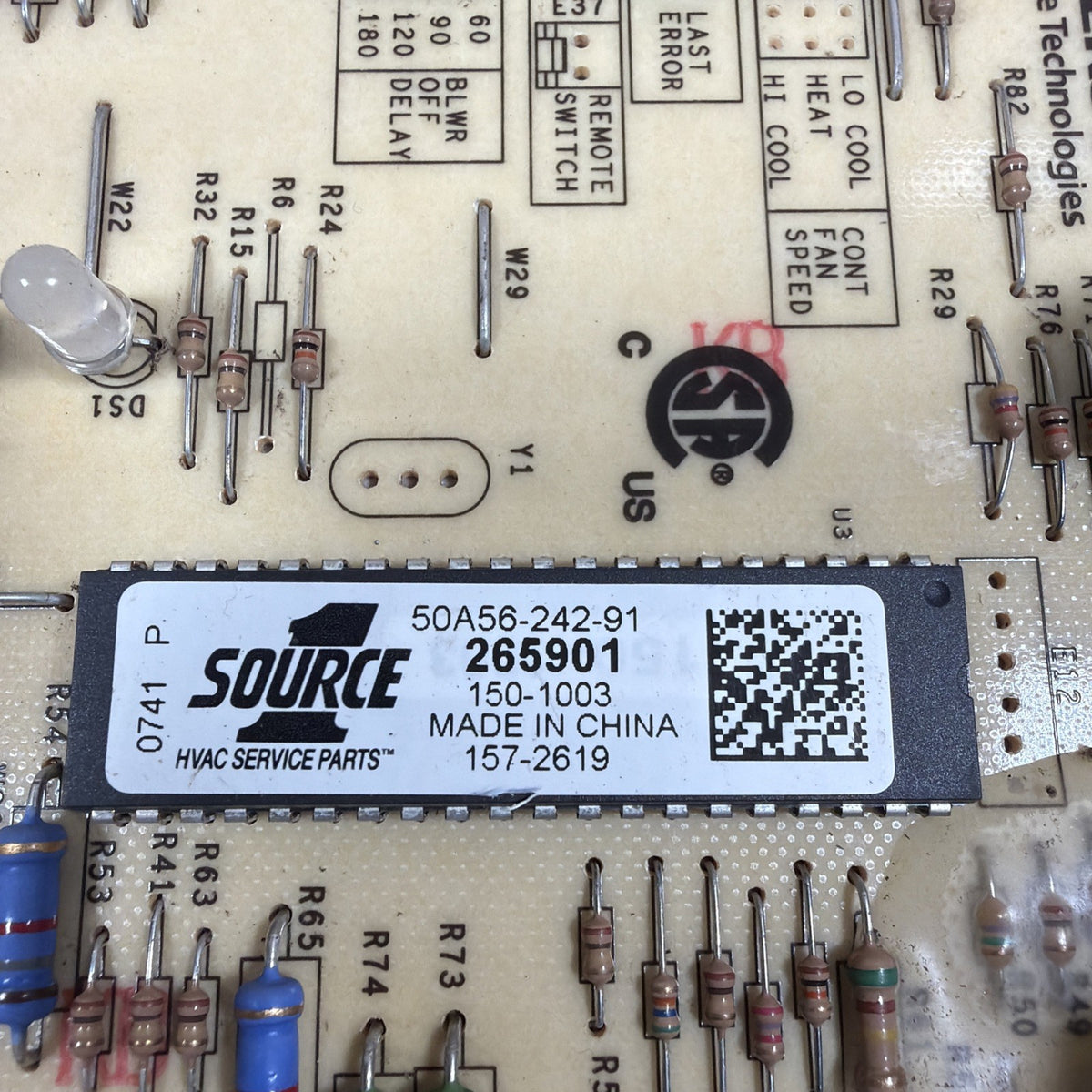 🔥 YORK Coleman 265901 Furnace Control Circuit Board 50A56-242-91 SOURCE 1