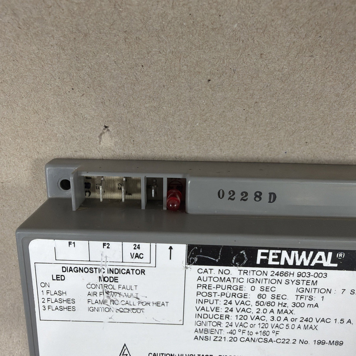 TESTED🔥🔥 Triton Fenwall Ignition Controller Module 2466H 903-003 (H50)