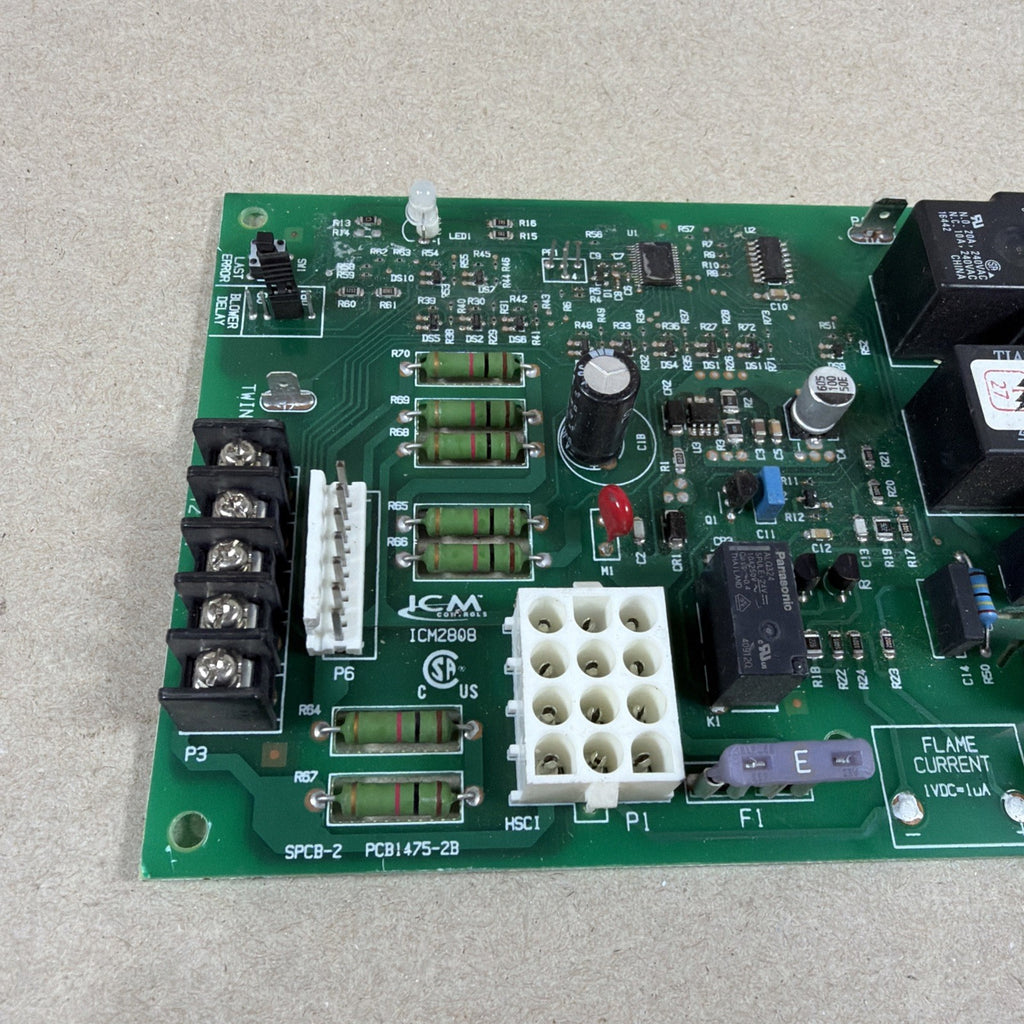 TESTED🔥. ICM2808 Controls Furnace Control Module PCB1475-2B - (N49)