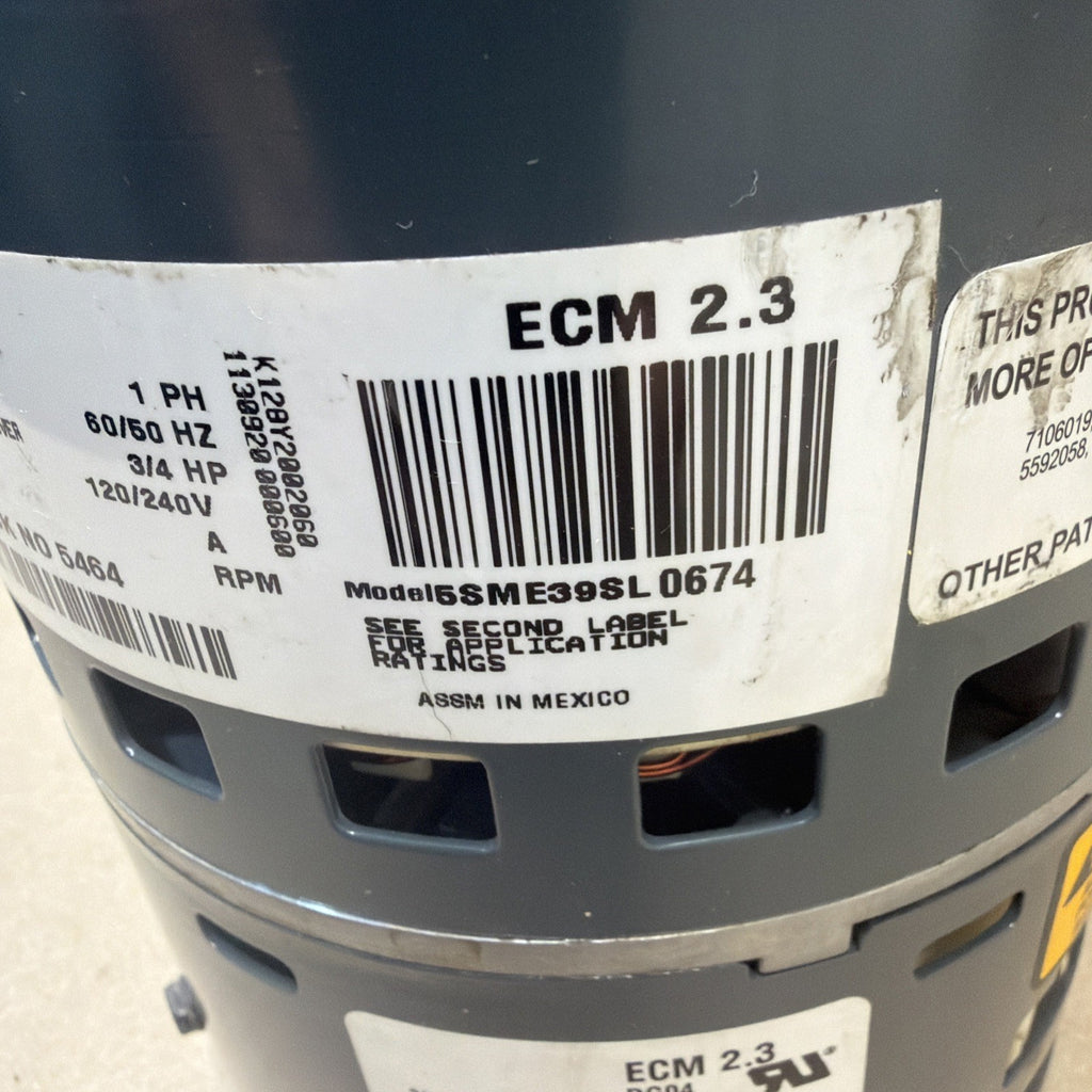 ✅ Trane 5SME39SL0674 3/4HP ECM 2.3 DG04 Genteq Blower Motor CCW 120/240V