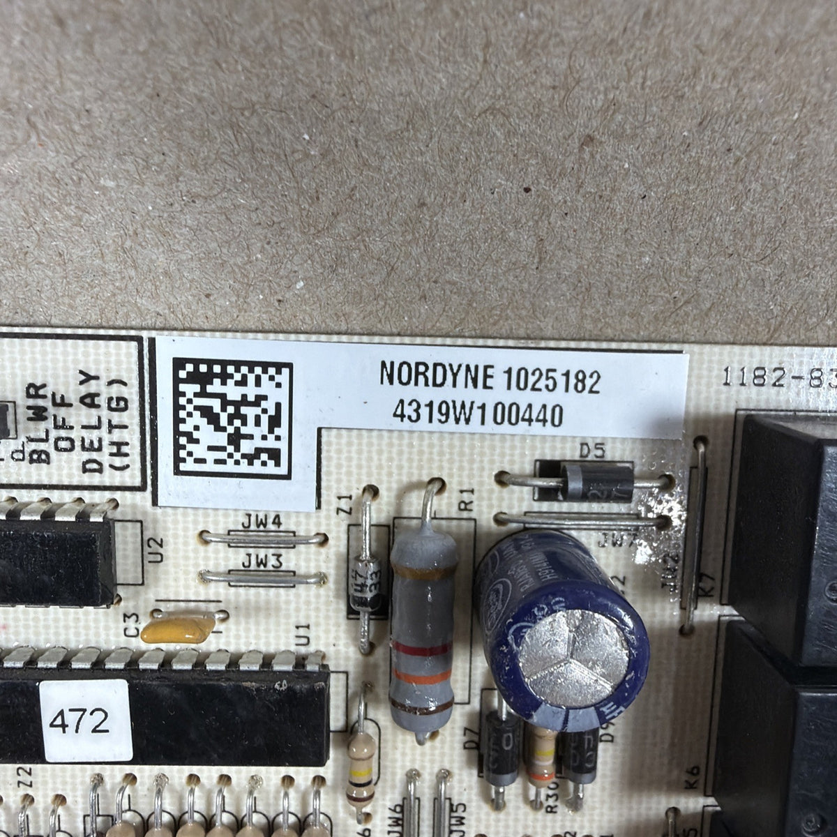 TESTED🔥🔥 1182-83-2005A Nordyne 1182-215 Furnace Control Board 1025182 (H23)