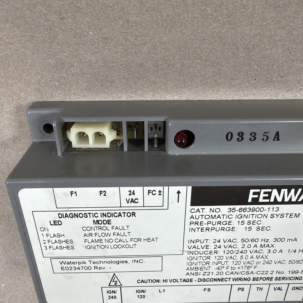 TESTED🔥 FENWAL 35-663900-113 Automatic Ignition System E0234700. (C12)
