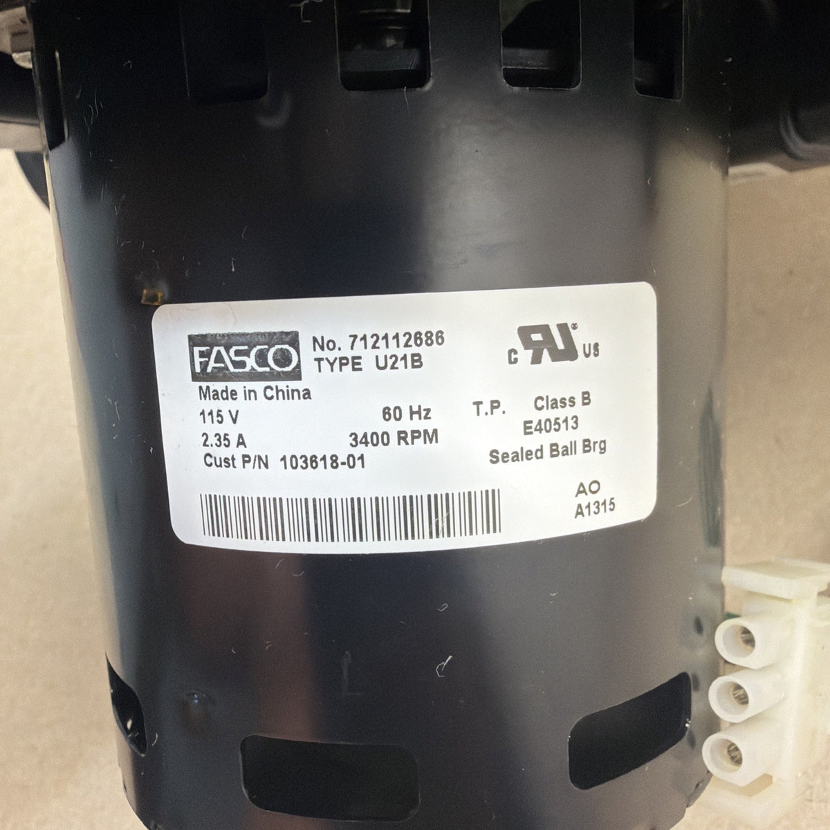 ✅ Fasco 712112686C , Inducer Blower Motor Assembly JK8446110-1  103618-01