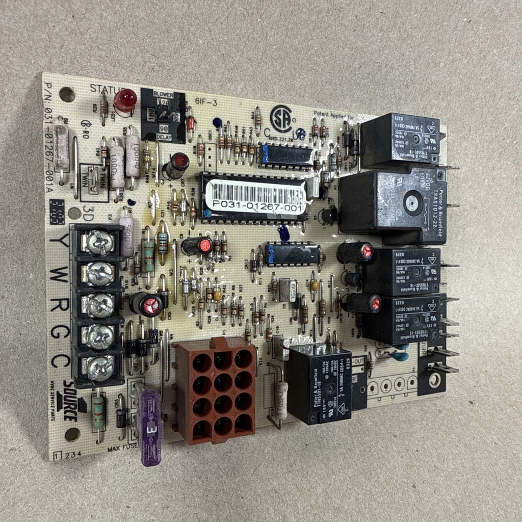 🔥 York Coleman P031-01267-001 Furnace Circuit Board SOURCE1 031-01267-001A (C80