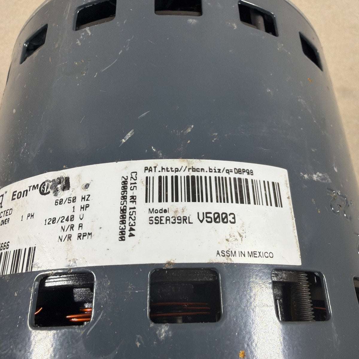 🔥 Genteq EON Motor  Module 5SEA39RLV5003 TRANE 5402178 CCW. HD01  1 HP