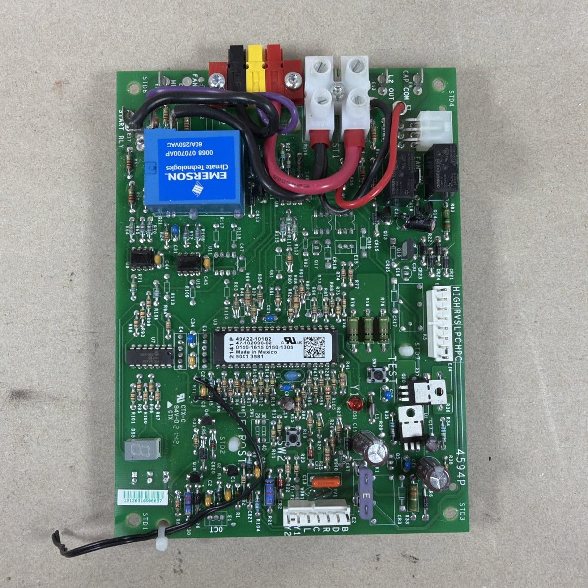 ✅ EMERSON 49A22-101B2 Furnace Control Board 47-102090-02 5001 3581