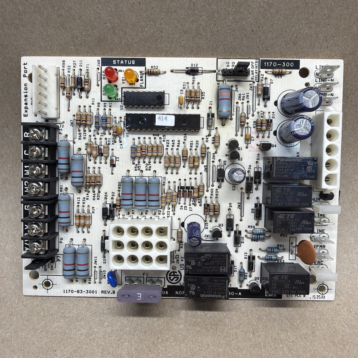 TESTED🔥 OEM Nordyne Tempstar Furnace Control  Board 1170-83-3001 624790-A