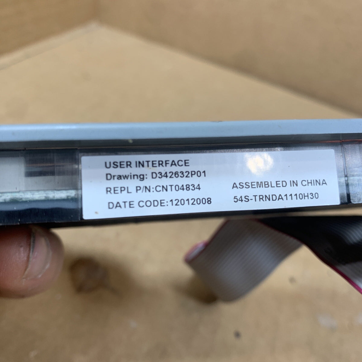 TESTED 🔥 Trane User Interface Display Assembly CNT04834  D342632P01 (H12)