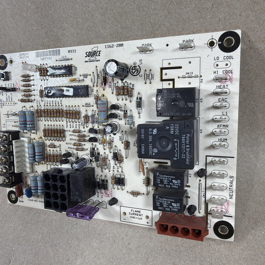 🔥🔥 Honeywell 1162-200 Furnace Control Circuit Board 509742 1162-83-200A