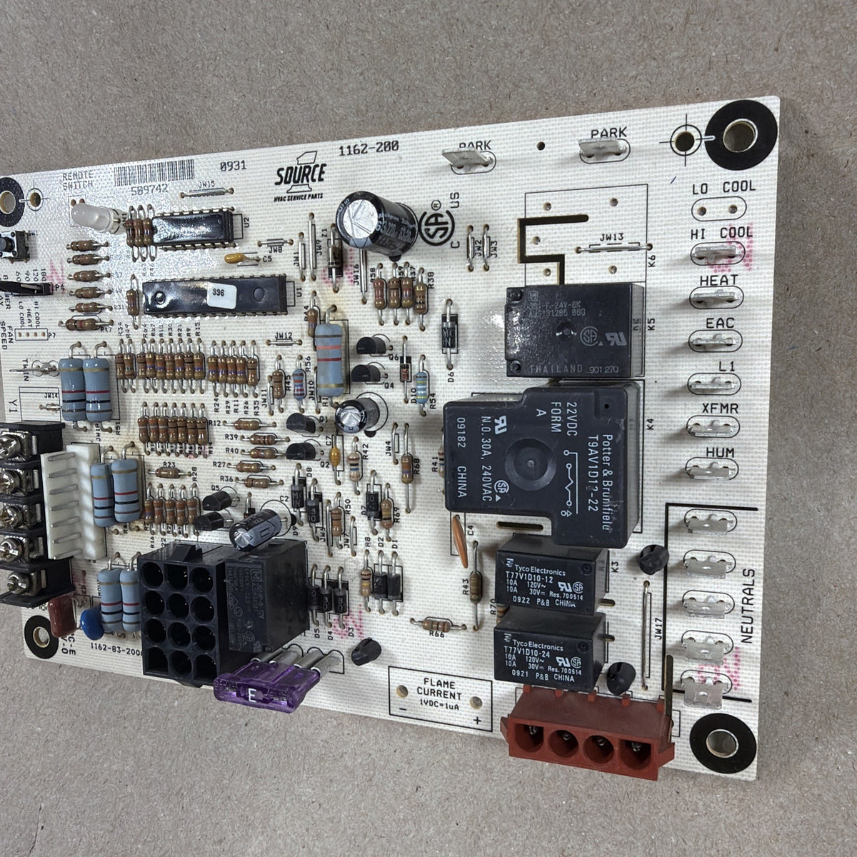 🔥🔥 Honeywell 1162-200 Furnace Control Circuit Board 509742 1162-83-200A