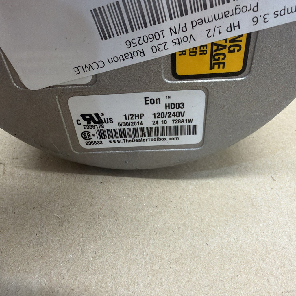 🔥 Genteq Eon 5SME39GLV5001 Programmable Motor 1/2hp 230V  1060256  HD03 CCW