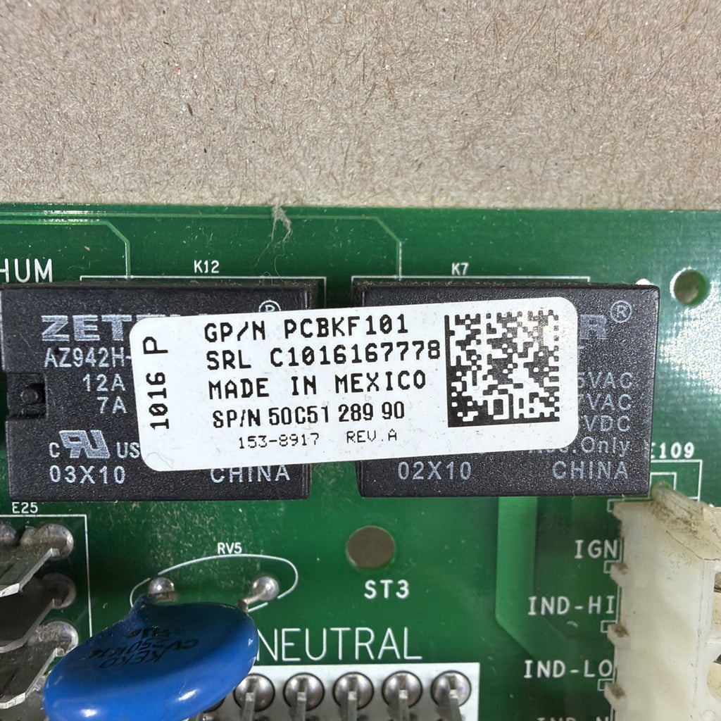 Goodman Amana White Rodgers PCBKF101 Furnace Control Circuit Board 50C51-289 G7