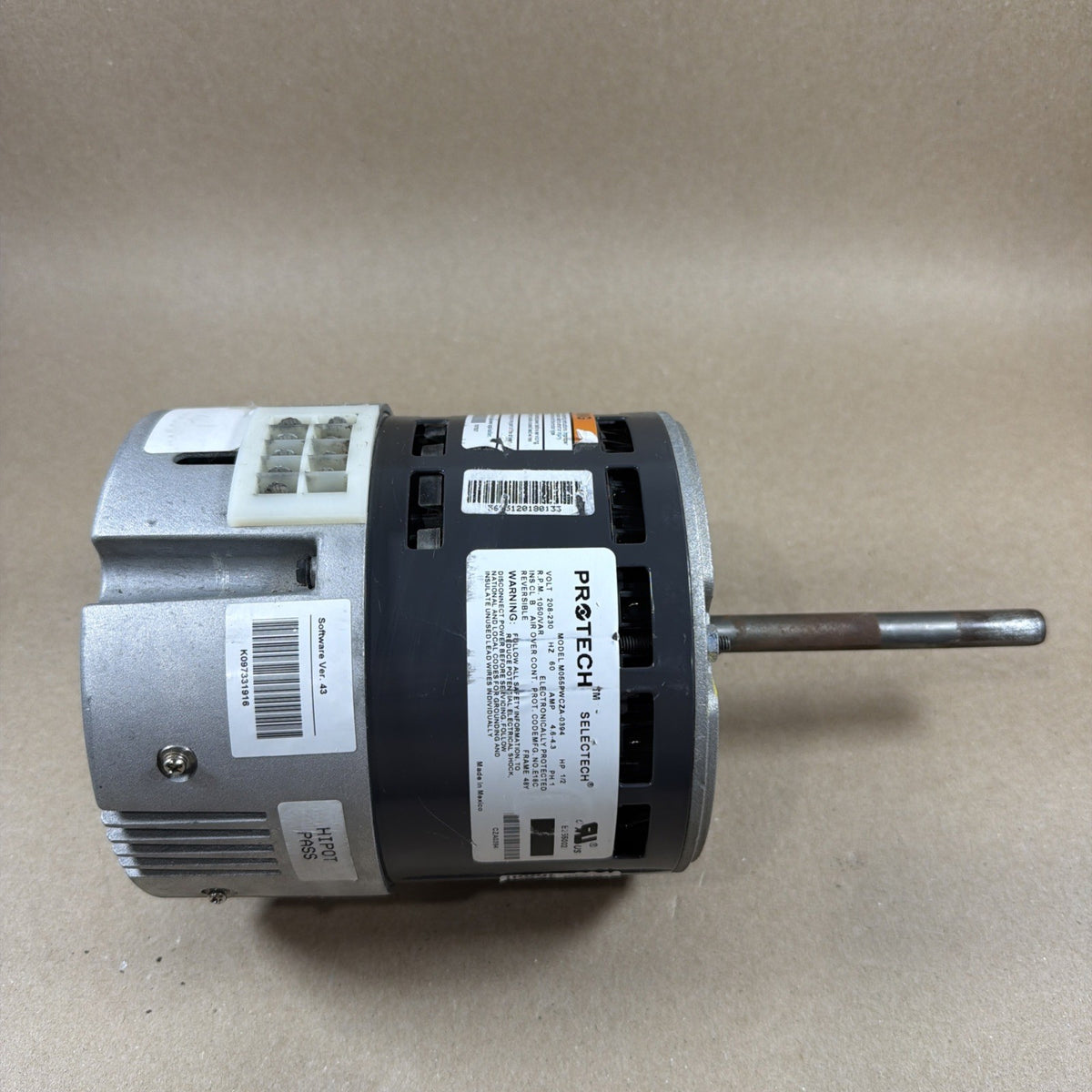 🔥🔥 Protech SELECTECH 1/2hp M055PWCZA-0394 Motor  Module 1/2 Hp 51-104359-00