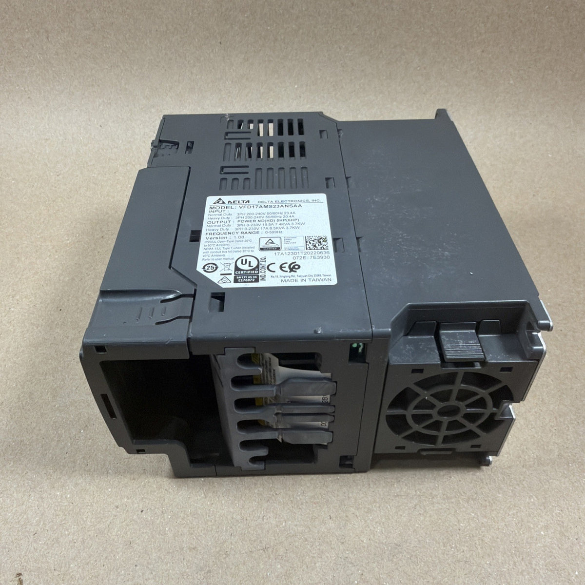 TESTED🔥 DELTA GROUP ELECTRONICS VFD17AMS23ANSAA   MS300