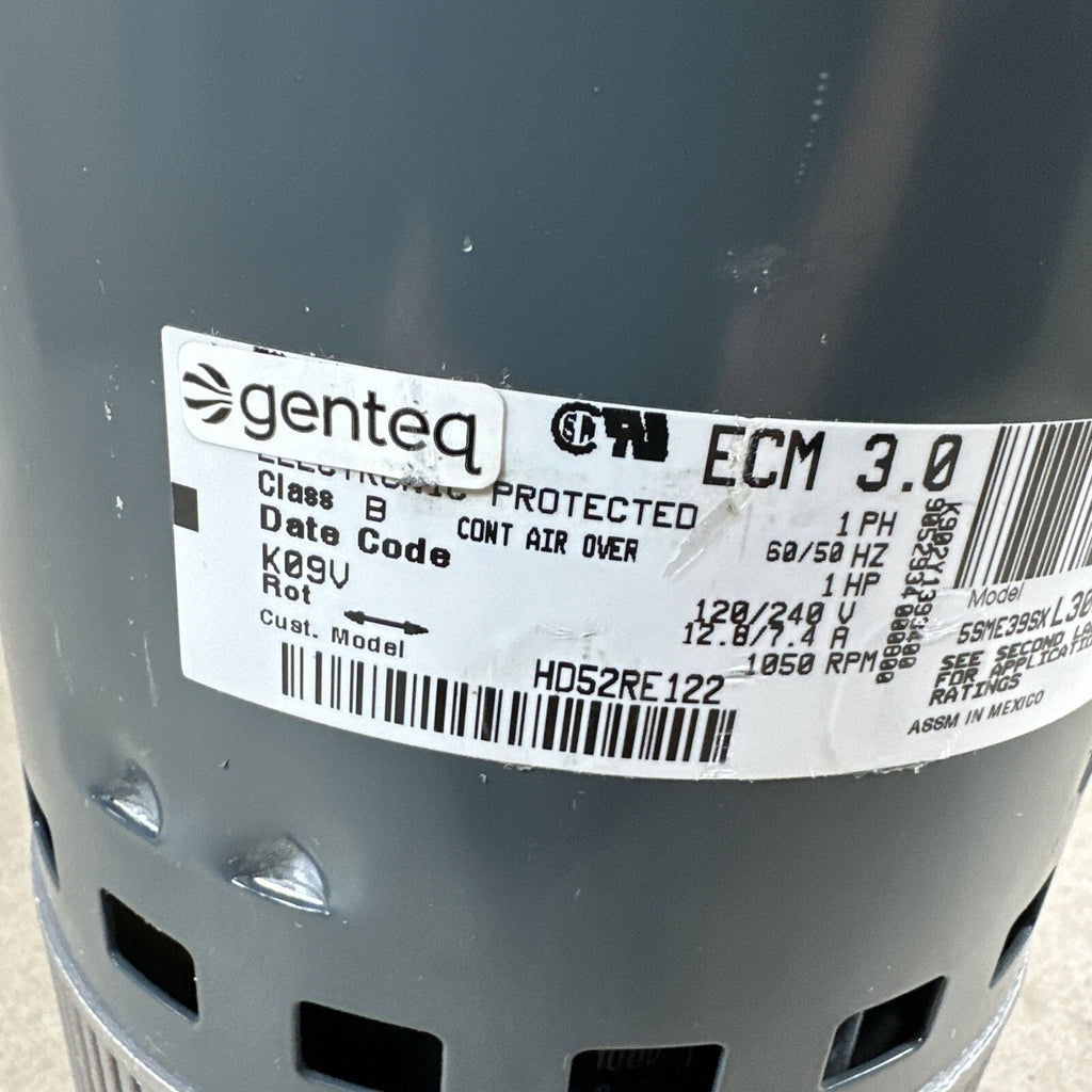 🔥🔥 Genteq ECM 3.0 HD52RE122 Blower Motor 5SME39SXL3008A. GC07  3.0  1HP N102