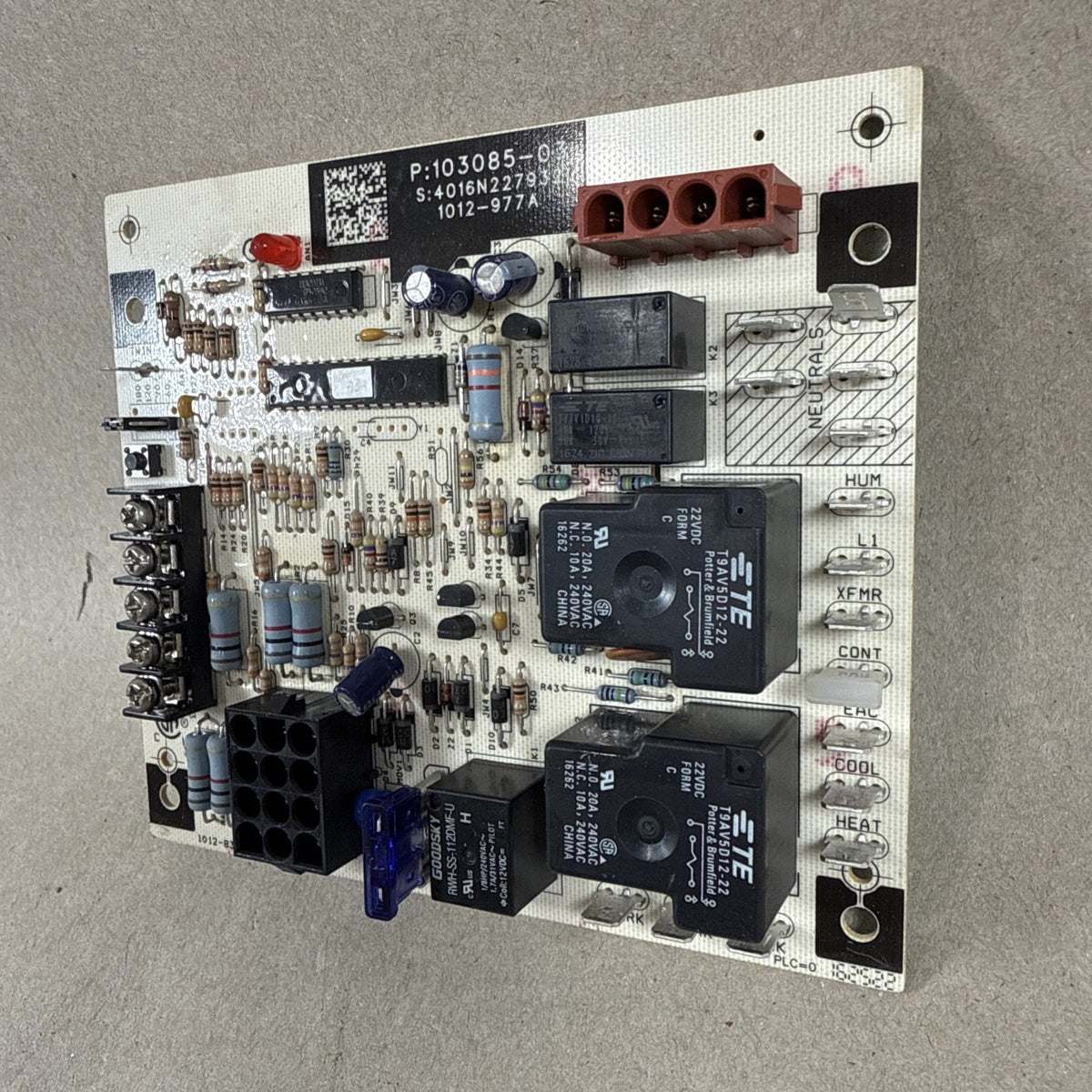 🔥 1012-83-9674 Honeywell Lennox PN 103085-03 Furnace Control Circuit Board (X