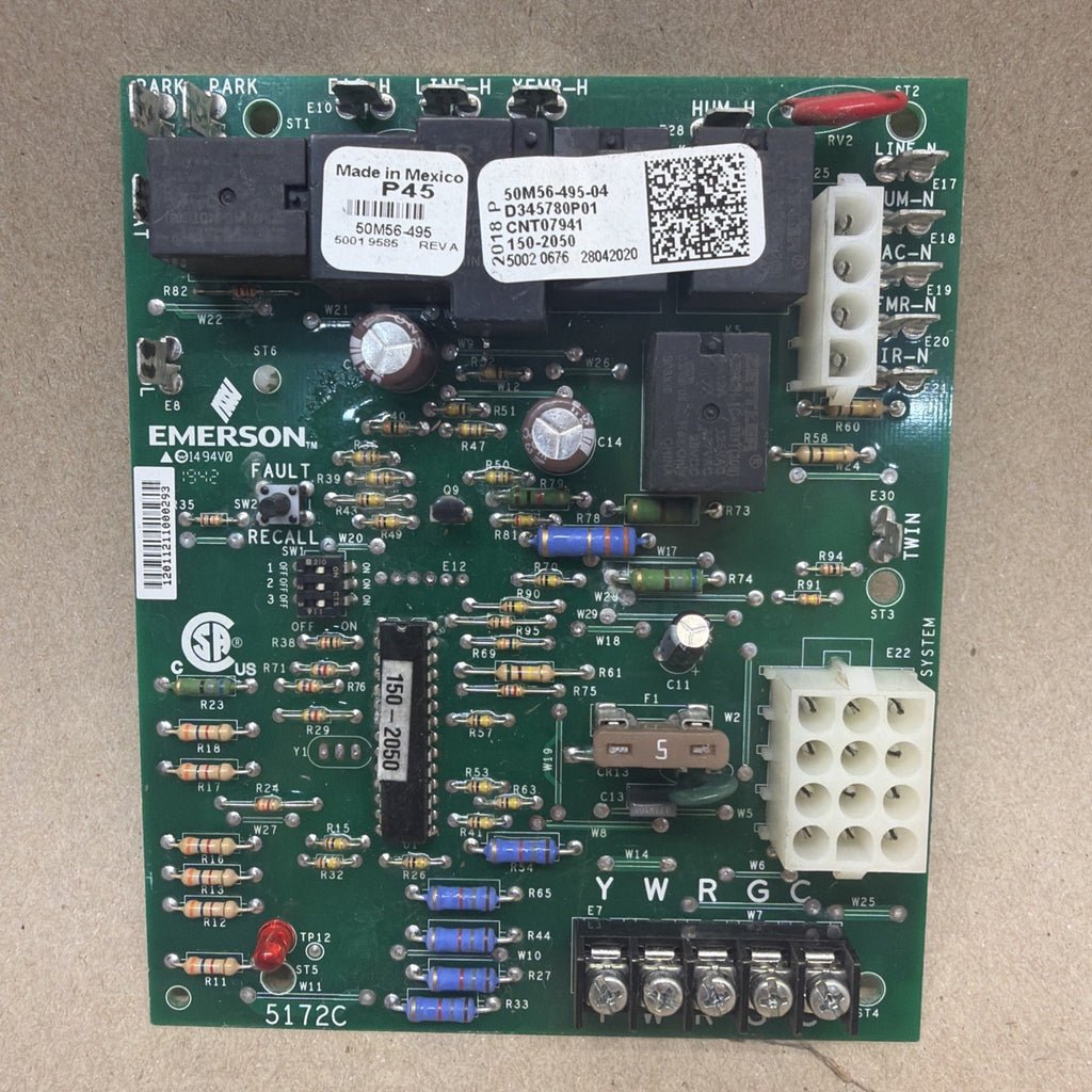 TESTED🔥. 50M56-495-04  Trane Furnace Control Board 50M56-495 D345780P01
