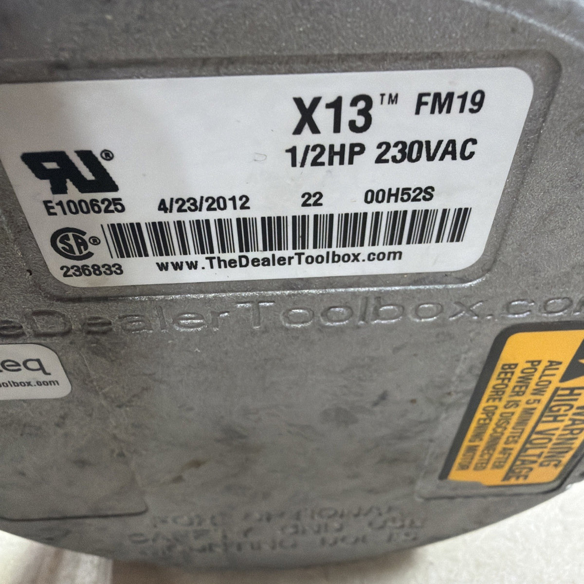 TESTED🔥 GE Genteq ECM X13 1/2 HP Blower Motor 5SME39HXL025A   230V FM19
