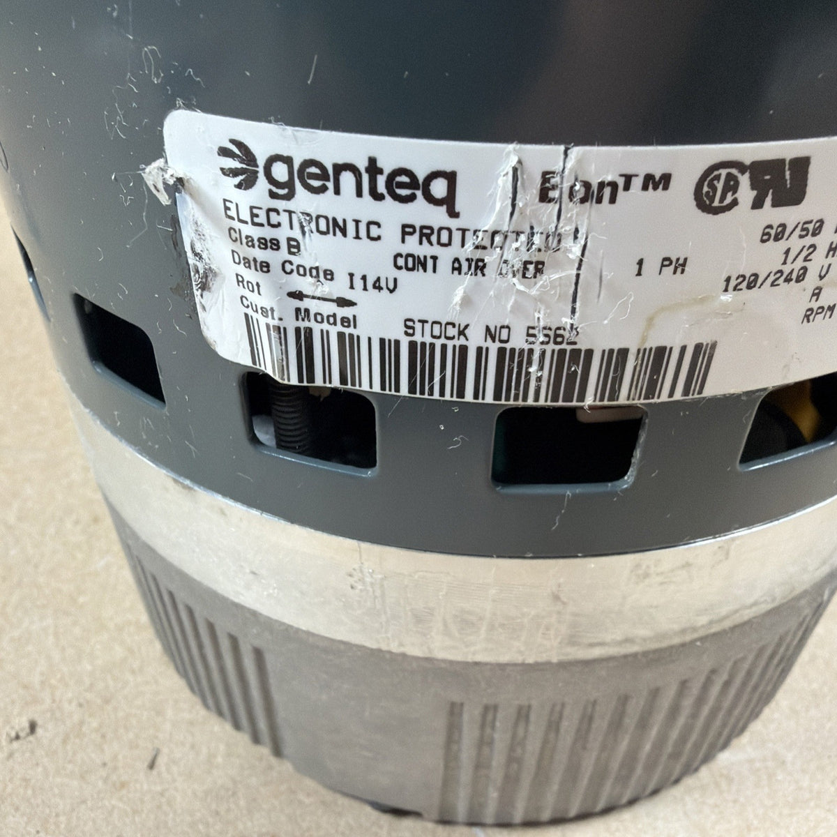 🔥 Genteq Eon 5SME39GLV5001 Programmable Motor 1/2hp 230V  1060256  HD03 CCW