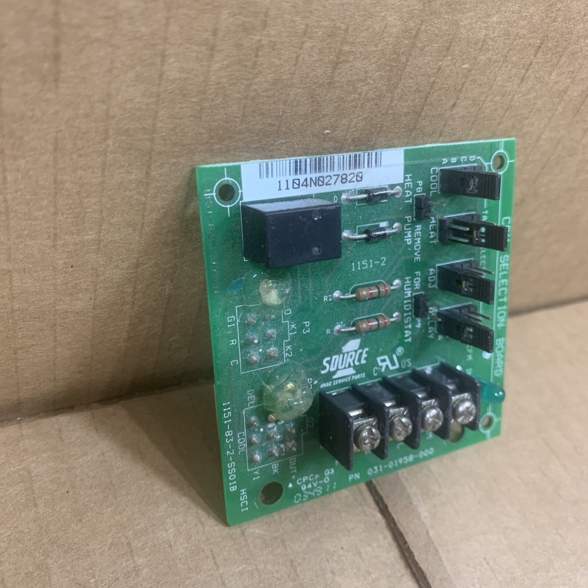 TESTED!!  SOURCE 1 Circuit Board 031-01958-000 CFM SELECTION BOARD