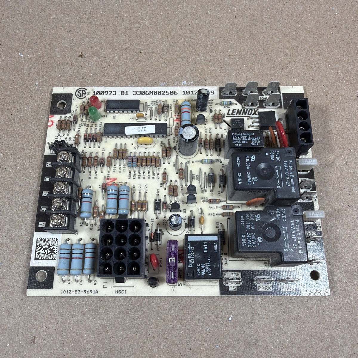🔥 Furnace Control Circuit Board 1012-83-969 100973-01 Lennox.  1012-83-9691A