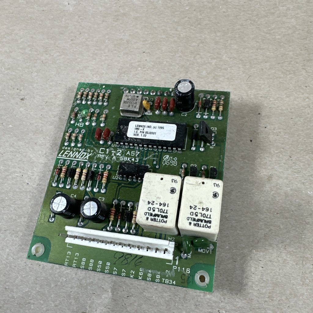 🔥🔥 59k43 93J2001 49K8801  56k86 Lennox RTU OEM control board section .
