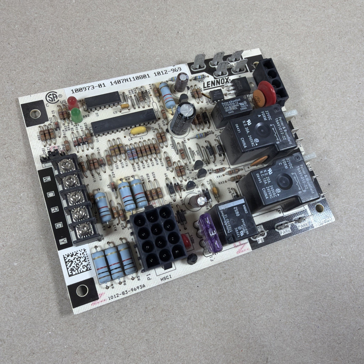 ✅ LENNOX 1012-83-9693A FURNACE CONTROL BOARD 100973-01.  1012-969