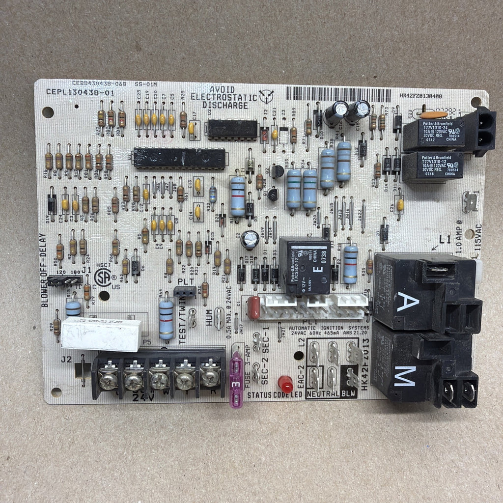 🔥🔥 Carrier Bryant CEPL130438-01 Control Circuit HK42FZ013 CEBD430438-06B