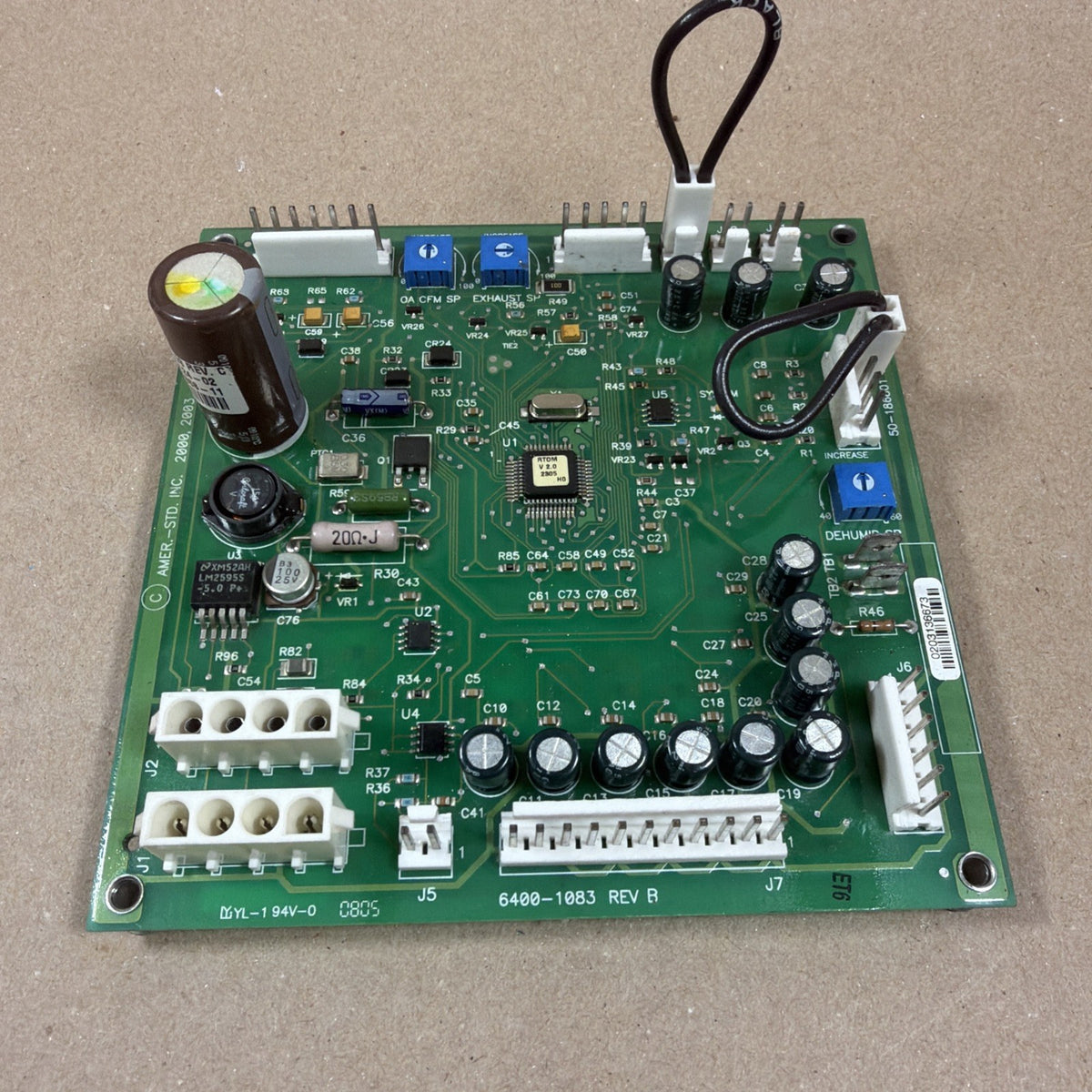 TESTED🔥. TRANE X13650868-03 American Standard 6400-1083 Control Circuit Board