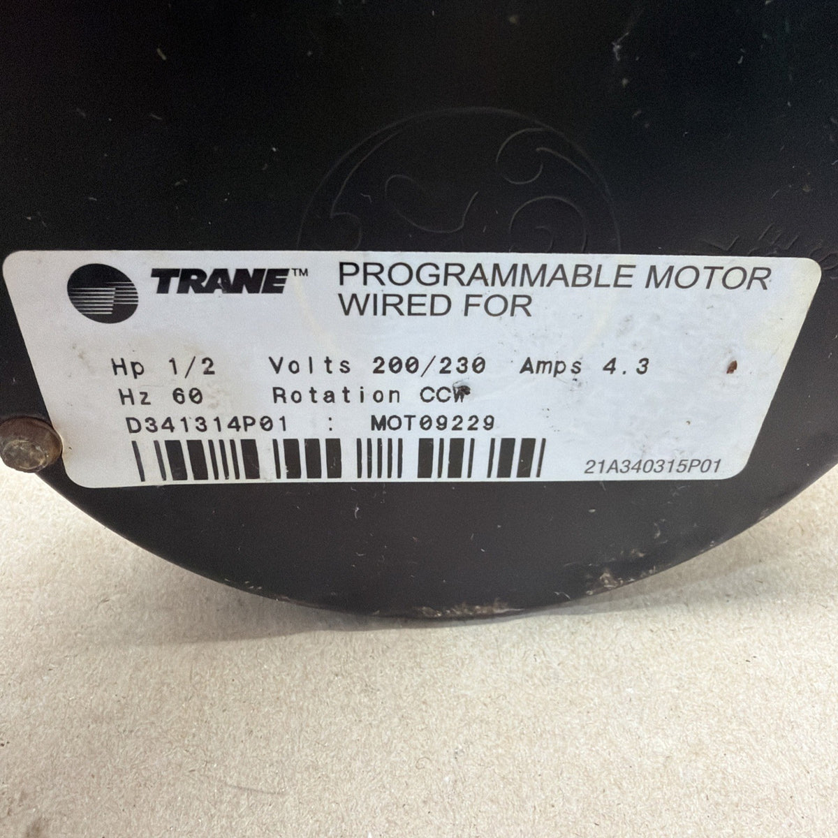 TESTED🔥 ECM 1/2HP Blower Motor GE 5SME39HL0902 200/230V CCW CN02 MOT09229