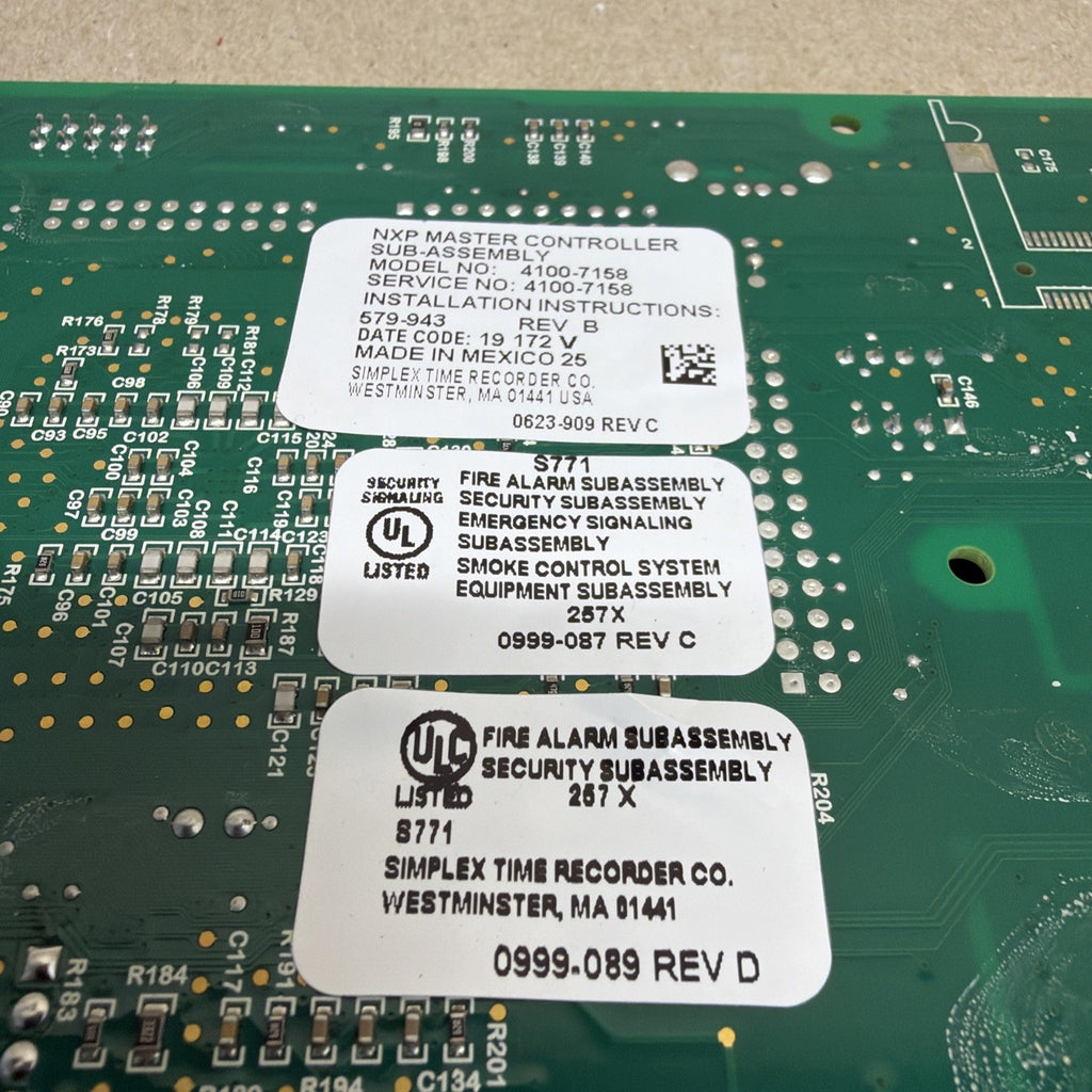 TESTED✅ Simplex 4100-7158 Master Controller CPU NXP FIRE ALARM